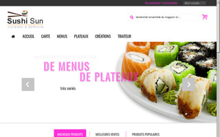 sushi-sun.fr website preview
