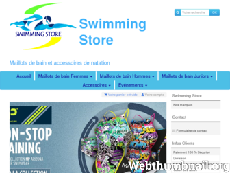 swimming-store.com website preview