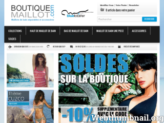 boutiquemaillot.com website preview