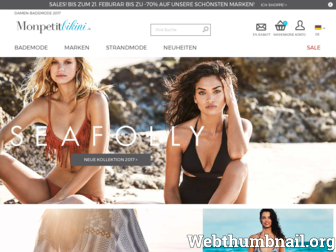 monpetitbikini.de website preview