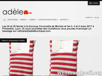 adeleboutique.com website preview