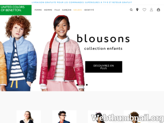 fr.benetton.com website preview