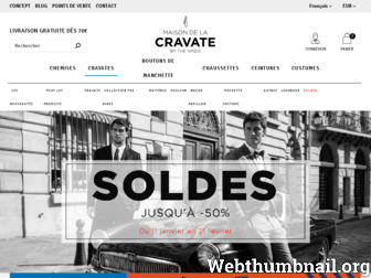 maisondelacravate.fr website preview