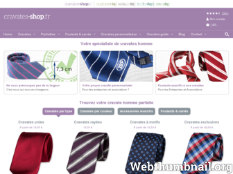 cravates-shop.fr website preview