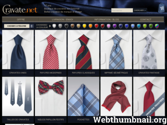 cravate.net website preview