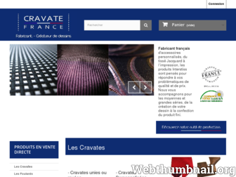 cravatefrance.com website preview