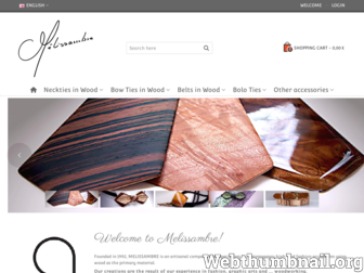 melissambre.fr website preview