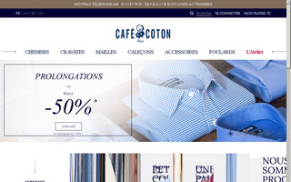 cafecoton.fr website preview