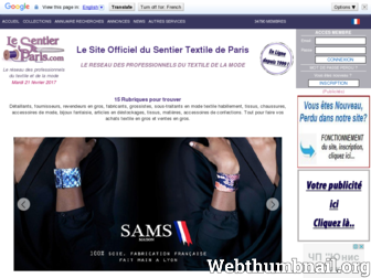 le-sentier-paris.com website preview