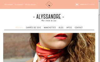 alyssandre.fr website preview