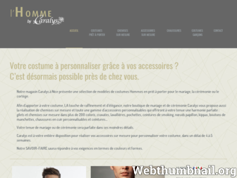 costumehommenice.fr website preview