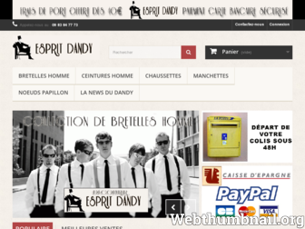 espritdandy.com website preview