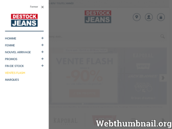 destockjeans.fr website preview