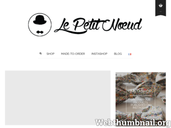 lepetitnoeud.com website preview