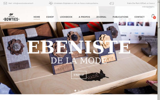 woodenbowties.fr website preview