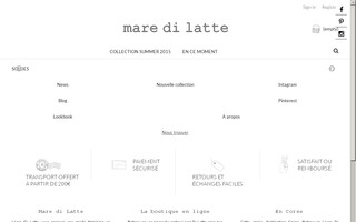 maredilatte.com website preview