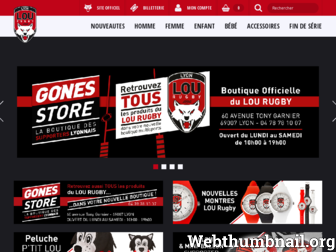 boutique.lourugby.fr website preview