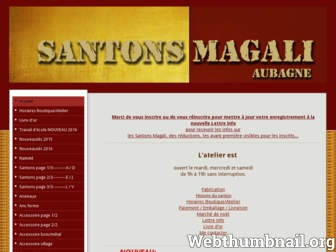 santonsmagali.fr website preview