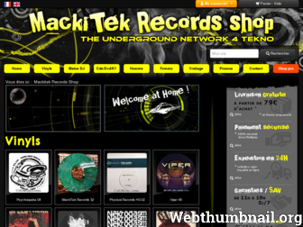 mackitekrecords.com website preview