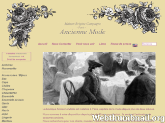 ancienne-mode.com website preview