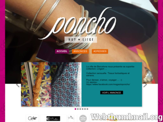 magasinponcho.be website preview
