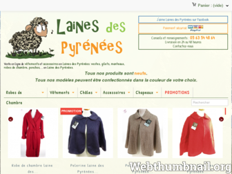 laines-des-pyrenees.com website preview