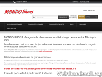 mondo-shoes.fr website preview
