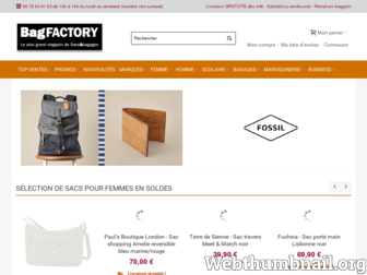 bag-factory.fr website preview