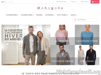 mahogany-cachemire.fr website preview