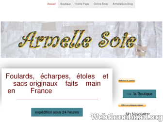 armellesoie.com website preview