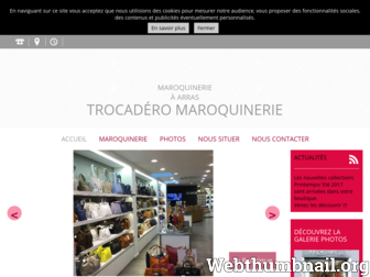 trocadero-maroquinerie.fr website preview