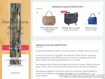 maroquinerie-badinier-orleans.fr website preview