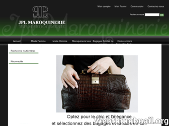 jplmaroquinerie.com website preview