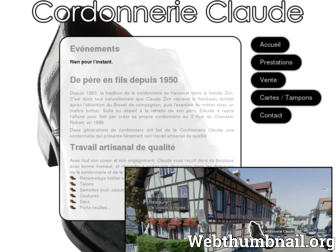 cordonnerieclaude.fr website preview