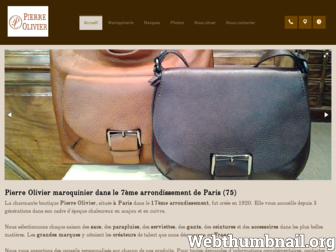 pierre-olivier-maroquinerie.fr website preview