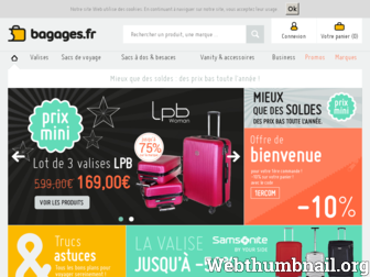 bagages.fr website preview