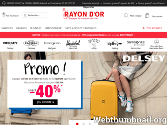 rayondor-bagages.fr website preview