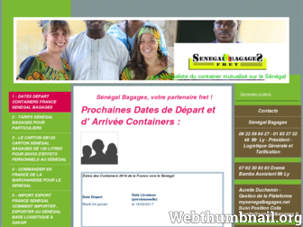 senegalbagages.net website preview