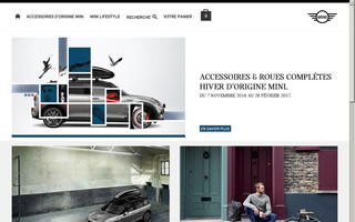 accessoires.mini.fr website preview