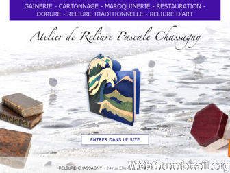 reliure-chassagny.com website preview