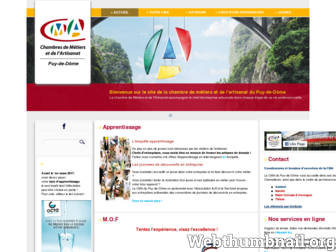 cma-puydedome.fr website preview