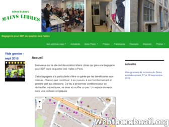 mainslibres.asso.fr website preview