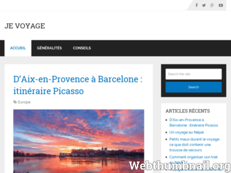 jevoyage.fr website preview