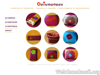 opiumpoppy.fr website preview