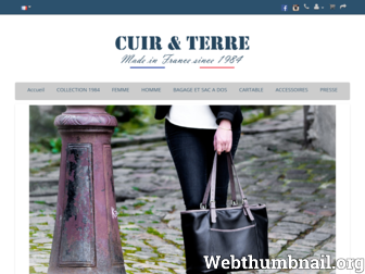 cuir-et-terre.fr website preview
