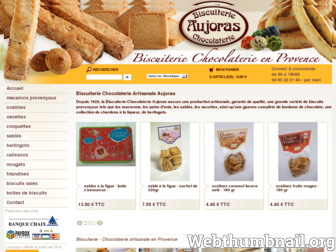 biscuiterie-aujoras.fr website preview