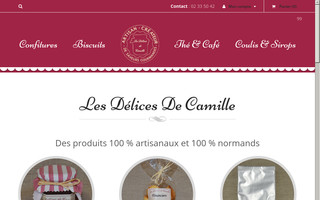 lesdelicesdecamille.com website preview