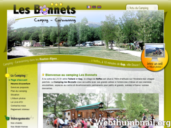 camping-les-bonnets.com website preview