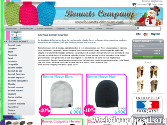 bonnets-company.com website preview