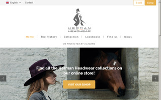 herman-headwear.com website preview